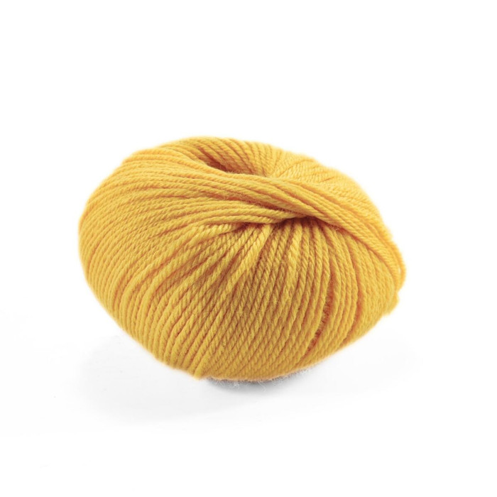 8 Пряжа Laines du Nord Holiday, 50г - 125м, жовтий, 70% вовна, 30% акрил