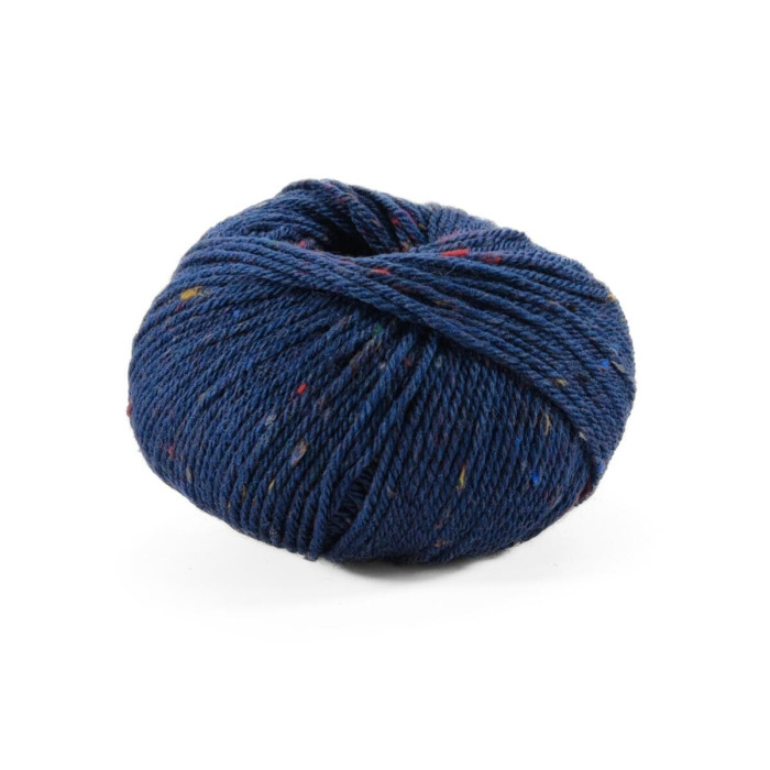 8 Пряжа Laines du Nord Holiday Tweed, 50г - 125м, темно-синій, 50% вовна, 39% акрил, 11% віскоза