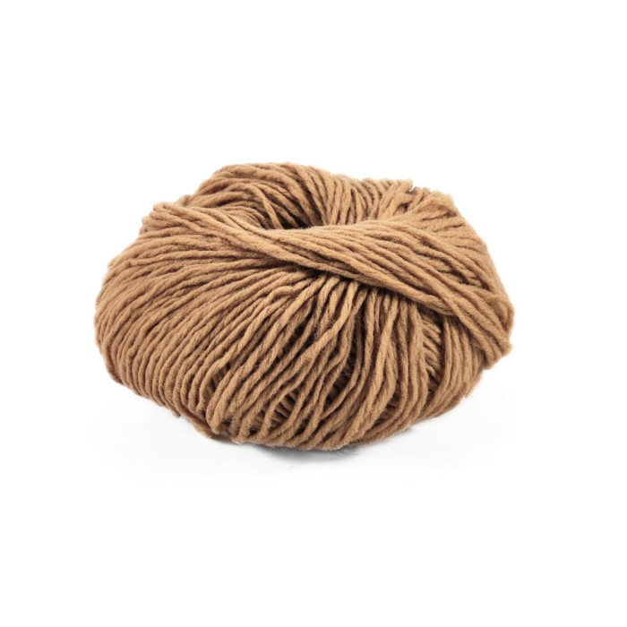 8 Пряжа Laines du Nord Soft Carded Merino, 25г - 90м, темно-бежевий, 100% вовна