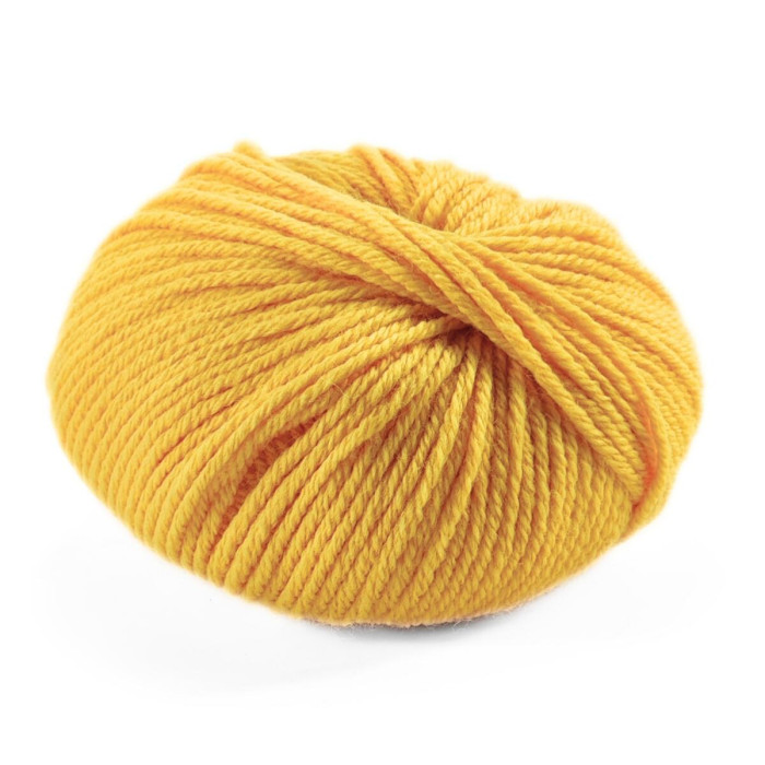 8 Пряжа Laines du Nord Twist, 100г - 125м, жовтий, 70% вовна, 30% акрил