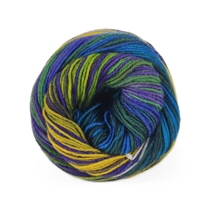 8 Пряжа шкарпеткова Laines du Nord Paint Sock 6 PLY,150г - 400м, різнокольоровий, 75% вовна, 25% нейлон