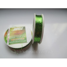 80-07 Spark Beads Адель металлизированая нитка, колір салатовий 100 м.
