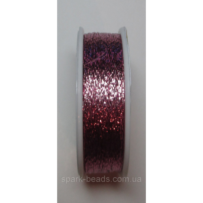 80-08 Spark Beads Адель металлизированая нитка, колір рожевий світлий 100 м.