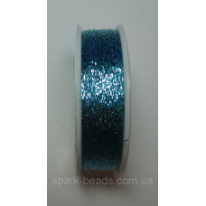 80-20 Spark Beads Адель металлизированая нитка, колір блакитний 100 м.