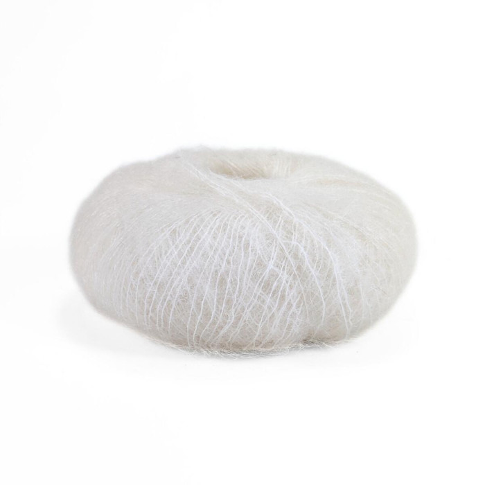 8000 Пряжа Lana Gatto Mohair Royal, 25г - 215м, екрю, 80% кід мохер, 20% нейлон