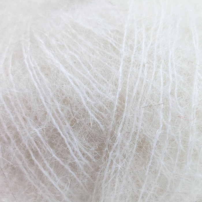 8000 Пряжа Lana Gatto Mohair Royal, 25г - 215м, екрю, 80% кід мохер, 20% нейлон