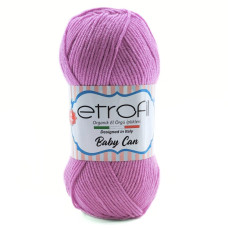 80006 Пряжа Etrofil Baby Can, 100г - 250м, бузковий, 100% акрил антипілінг