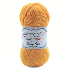 80020 Пряжа Etrofil Baby Can, 100г - 250м, жовто-помаранчевий, 100% акрил антипілінг