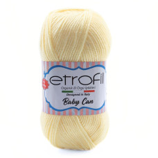 80021 Пряжа Etrofil Baby Can, 100г - 250м, вершковий, 100% акрил антипілінг