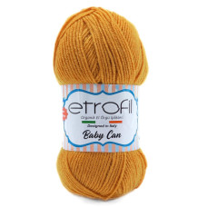80026 Пряжа Etrofil Baby Can, 100г - 250м, охра, 100% акрил антипілінг
