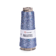 8003 Пряжа Paillettes 50г-800м (блакитний). YarnArt