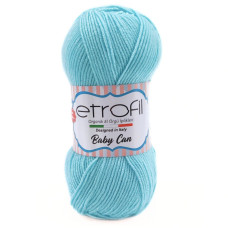80042 Пряжа Etrofil Baby Can, 100г - 250м, світло-блакитний, 100% акрил антипілінг