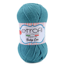 80044 Пряжа Etrofil Baby Can, 100г - 250м, бірюзовий, 100% акрил антипілінг