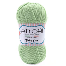 80046 Пряжа Etrofil Baby Can, 100г - 250м, світло-салатовий, 100% акрил антипілінг
