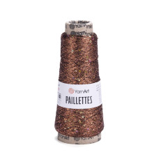 8005 Пряжа Paillettes 50г-800м (коричневий). YarnArt