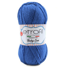 80053 Пряжа Etrofil Baby Can, 100г - 250м, синій, 100% акрил антипілінг