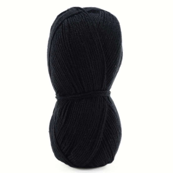 80092 Пряжа Etrofil Baby Can, 100г - 250м, чорний, 100% акрил антипілінг