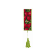 801-00121 Anchor Набір для вишивки рахунковим хрестиком - Закладка Полуниця (Strawberries Bookmark 14,5x5,5 см, Aida 14