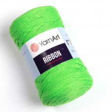 802 Пряжа Ribbon 250гр - 125м (зелений). YarnArt