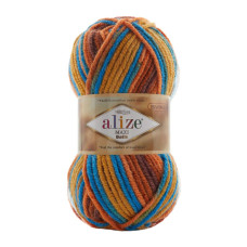8026 Пряжа SuperLana Maxi Batik 100гр - 100м (різнокольоровий). Alize