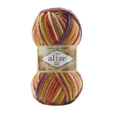 8027 Пряжа SuperLana Maxi Batik 100гр - 100м (різнокольоровий). Alize