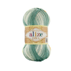8055 Пряжа Diva Batik 100гр - 350м (Різнокольорова) Alize
