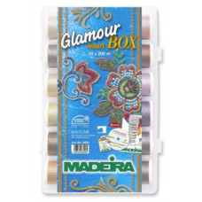 8061 Коробка ниток Glamur №12 металлик (18 х 200 м). Madeira