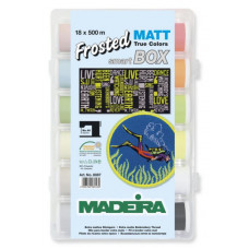 8087 Коробка ниток Frosted Matt (18 х 500 м). Madeira