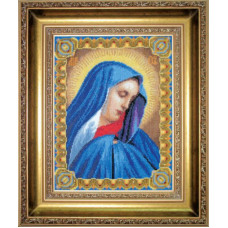 461 Ікона Божої матері " Скорботна. 20.5x27 см. Чарівна Мить. Набір для вишивки хрестиком на Aida 16