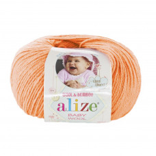 81 Пряжа Baby Wool 50гр - 175м (персиковий). Alize