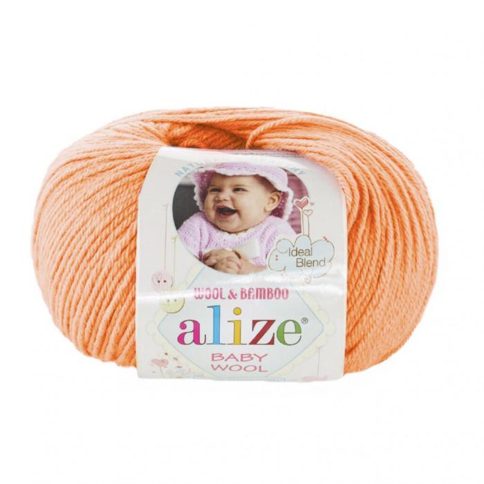 81 Пряжа Baby Wool 50гр - 175м (персиковий). Alize(Знятий з виробництва)