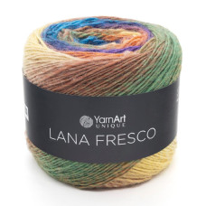 8107 Пряжа Lana Fresco YarnArt, 100г - 380м, різнокольоровий, 100% вовна