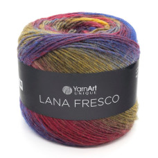 8108 Пряжа Lana Fresco YarnArt, 100г - 380м, різнокольоровий, 100% вовна