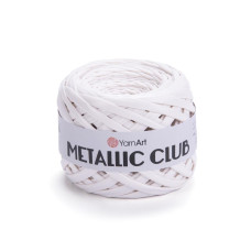 8121 Пряжа Metallic Club 180г-55м (білий). YarnArt