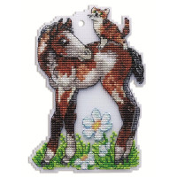 8123 Alisena Набір для вишивки рахунковим хрестиком по пластику - Іграшка Прогулянка 9,5х14 см