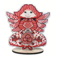 8133 Alisena Набір для вишивки рахунковим хрестиком по пластику - Іграшка Несу в Всесвіт я любов! 10x11 см