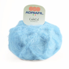 82 Пряжа Adriafil CubiCol, 50г - 110м, блакитний, 36% альпака, 14% меринос, 40% акрил, 10% поліамід