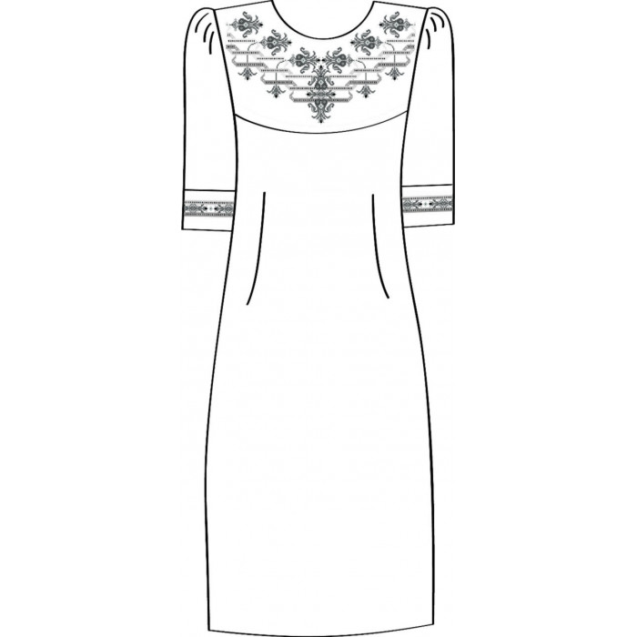 822-14/09 Сукня жіноча (біле) схема 41/42 (розмір 40). Чарівна Мить. Вишиванки