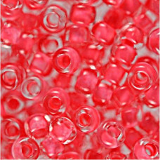 38398 10/0 чеський бісер Preciosa, 5 г, червона троянда, кристальний з фарбованим отвором