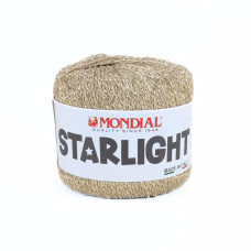 833 Пряжа Mondial Starlight, 25г - 90м, золото, 80% віскоза, 20% поліестер