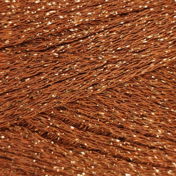 835 Пряжа Mondial Starlight, 25г - 90м, мідь, 80% віскоза, 20% поліестер