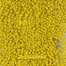 83520 10/0 чеський бісер Preciosa, 5 г, зелені смуги на жовтому, непрозорий полосатий