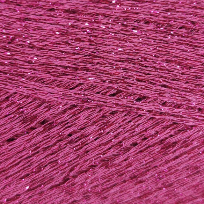 837 Пряжа Mondial Starlight, 25г - 90м, рожевий, 80% віскоза, 20% поліестер