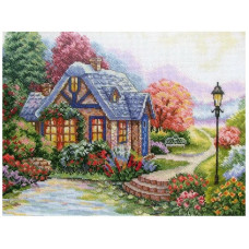 8371 Classic Design Набір для вишивки рахунковим хрестиком - Затишний будиночок 36х27 см, Aida 14