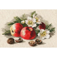 8377 Classic Design Набір для вишивки рахунковим хрестиком - Яблука та горіхи 33x20,5 см, Aida 16