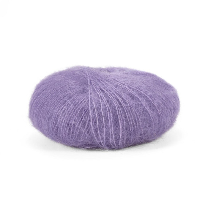 8391 Пряжа Lana Gatto Silk Mohair, 25г - 212м, бузковий, 75% супер кідмохер, 25% шовк