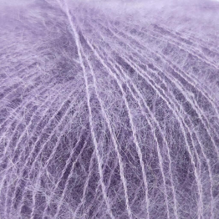 8391 Пряжа Lana Gatto Silk Mohair, 25г - 212м, бузковий, 75% супер кідмохер, 25% шовк