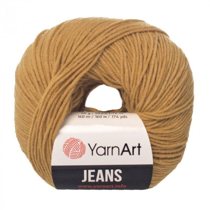 84 Пряжа Jeans 50гр - 160м (Гірчичний) YarnArt