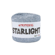841 Пряжа Mondial Starlight, 25г - 90м, світлий блакитний, 80% віскоза, 20% поліестер