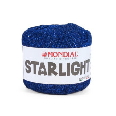 842 Пряжа Mondial Starlight, 25г - 90м, синій, 80% віскоза, 20% поліестер